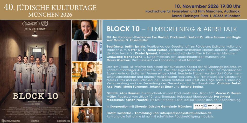 Block 10 – Filmscreening und Artist Talk am 10. November 2026